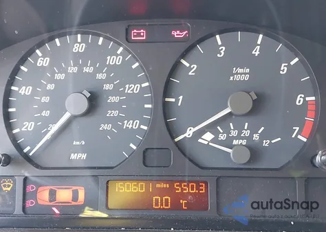 2002 BMW 325Ci z USA, uszkodzony, nr VIN WBABN334X2JW52807